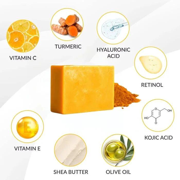 🔥 SAVON CURCUMA TURMERIC & KOJIC ACID